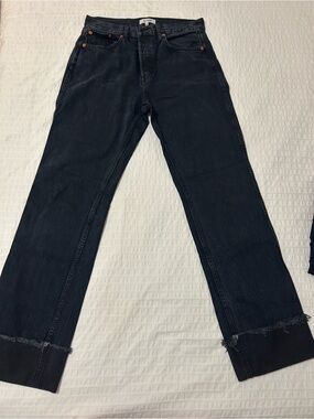 Re/Done women’s dark wash Straight-Leg Jeans